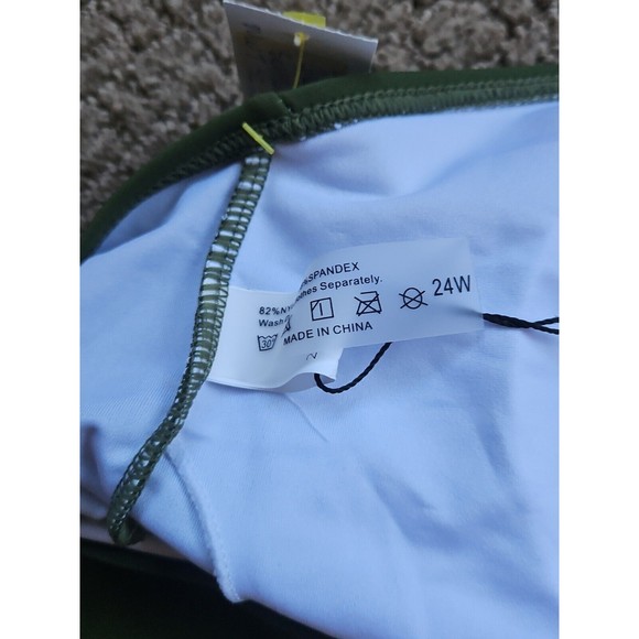 Aqua Eve One Piece Swimsuit Leopard Print Women’s Size 24W Padded Ruched NWT - Picture 8 of 11